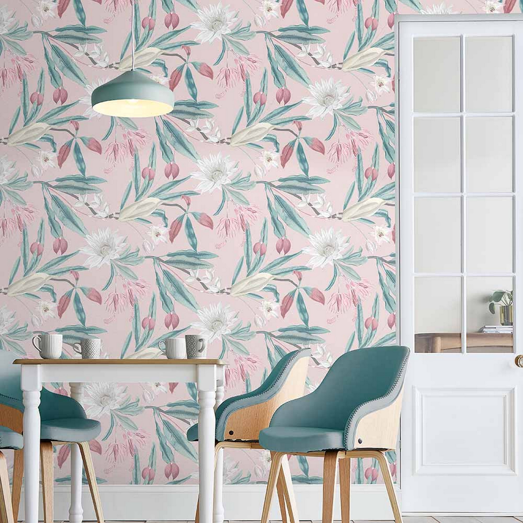 Paradise Floral Wallpaper 107602 By Graham Brown In Blush Pink